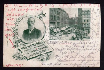 Hamburg grosser Burstah Mellin s Nahrung 1900 