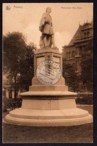 Antwerpen Anvers Monument Van Dyck 1910 