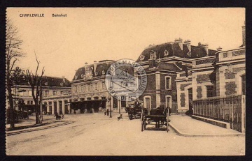 Charleville Marne Bahnhof La Gare 1918 