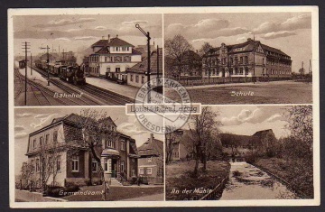 Lobstädt Bz Leipzig Bahnhof Schule Gemeindeamt 