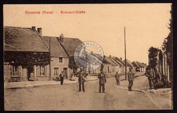 Sissonne Aisne Boncourt Straße 1916 Feldpost 