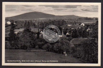 Großschweidnitz Blick nach dem Löbauer Berg 