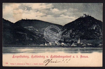 Leopoldsberg Kahlenberg Kahlenbergerdorf Donau 