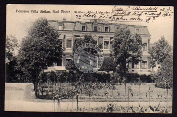 Bad Elster Pension Villa Stefan Liebender 1914 