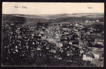 Aue Erzgeb. Totalansicht 1908 