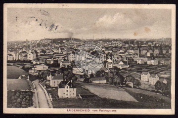 Lüdenscheid vom Parkhausturm ca. 1920 