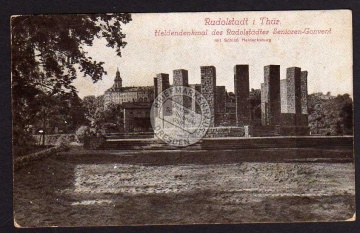 Rudolstadt Thür Heldendenkmal Senioren Convent 