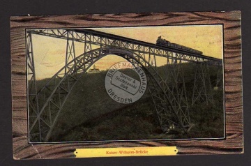 Kaiser Wilhelm Brücke Eisenbahn Zug Lok 