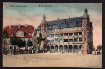 Offenbach 1913 Schloss Stadtseite 