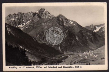 Kleinwalsertal Mittelberg Bärenkopf Widderstei 