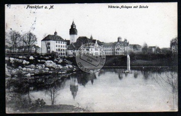 Frankfurt Main Viktoria Anlagen Schule 1911 