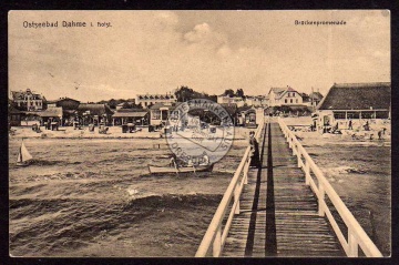 Ostseebad Dahme Holstein Brückenpromenade 1912 