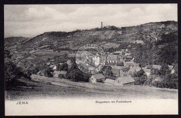 Jena Ziegenhain mit Fuchsthurm 1900 