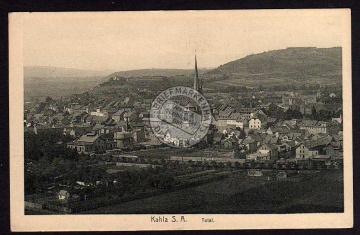 Kahla S.A. Total Vordergrund Bahnhof 