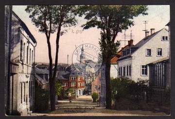 Zwönitz Bahnhofstrasse i. sächs. Erzgeb. 1924 