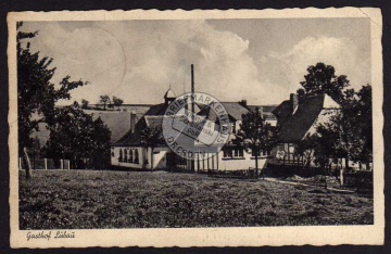 Gasthof Lübau Tharandt  Landpoststempel 