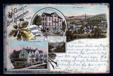 Bad Liebenstein Schneider s Hotel Litho1900 Sc 