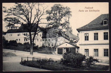 Pößneck Poeßneck Schillerplatz 1913 