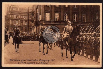 Warschau 1915 unter Dt Besetzung Prinz Leopold 