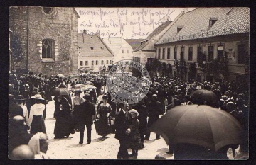 Fest Umzug 1931 am Kaiser Franz Josef Denkmal 