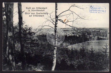 Dittersbach b. Dürrröhrsdorf 1912  Quellenberg 