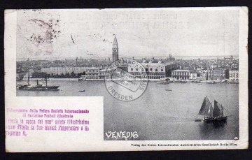 Venedig 1898  Ansichtskarten Gesellschaft 