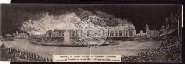 Brüssel 1910 Bruexelles Exposition Feuer Brand 