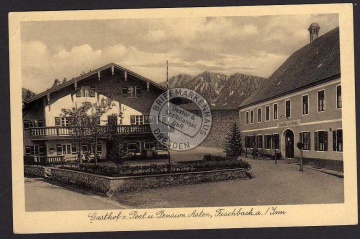 Fischbach a. Inn 1938 Gasthof Zur Post Pension 