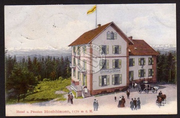 Hochblauen Hotel Pension 1912 bei Badenweiler 