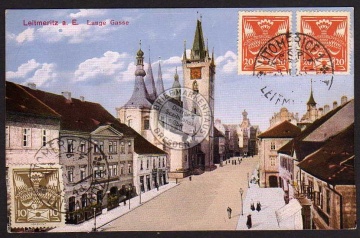 Leitmeritz E. Lange Gasse 1921 Litomerice 