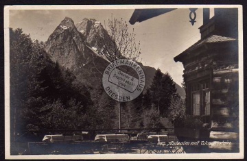 Aule Alm mit Waxenstein Aulealm Garmisch 1930 
