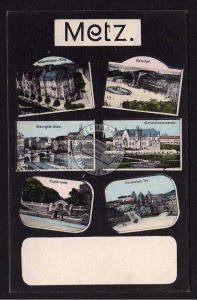 Metz 1908 Kaiser Wilhelm Ring Bahnhof 