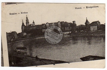 Krakow Krakau Wawel Königschloss 1915 