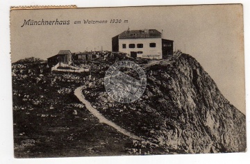 Münchnerhaus am Watzmann 1911 