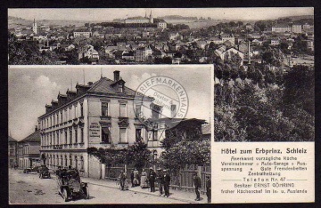 Schleiz Hotel zum Erbprinz Restaurant 1929 