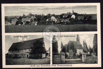 Hirschfeld Post eutschenbora Gasthof Kirche 