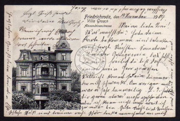 Friedrichroda Villa Grosch 1904 Alexandrienens 