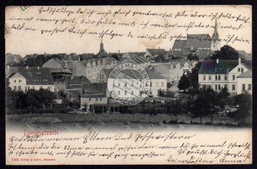 Lommatzsch 1907 Wohnhäuser Kirche 