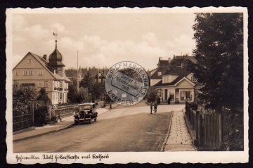 Hahnenklee Adolf Hitler Straße m. Rathaus 1940 