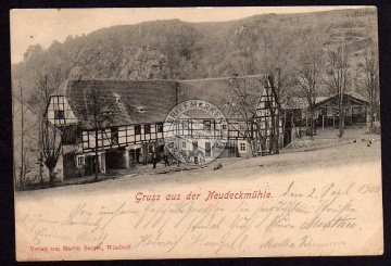 Neudeckmühle bei Wilsdruff 1902 