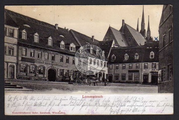 Lommatzsch Hotel z. goldenen Fass erhaben 1906 