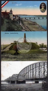 3 AK Graudenz Feldpost 1916 Coubiere Denkmal 1917 