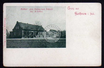 Gohren Gasthof zum Herzog von Anhalt 1900 