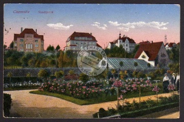 Chemnitz 1919 Stadtpark Gewächshaus 