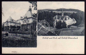 Dittersbach Post Dürrröhrsdorf Schloss 1928 
