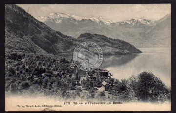 Vitznau 1907 mit Schwalmis und Briesen 