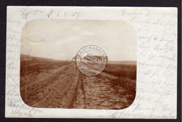 Landin 1905 Uckermark Bauerngehöft Feld 