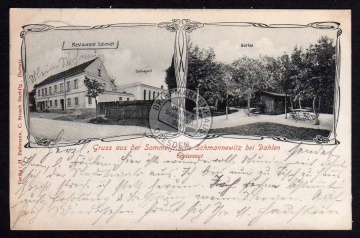 Schmannewitz bei Dahlen 1906 Restaurant Schmid 