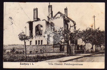 Saarburg Villa Elisabet Pfalzburgerstr. 1914 