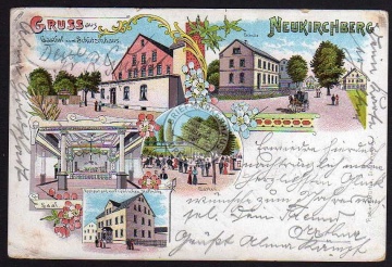 Neukirchberg Litho Gasthof zum Schützenhaus 